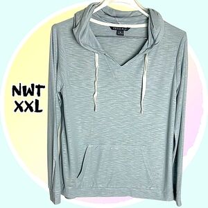 Lightweight NWT Sz XXL PullOver Hoodie w Kangaroo Pocket